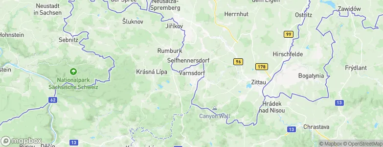 Varnsdorf, Czechia Map