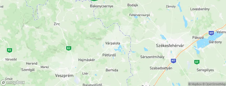 Várpalota, Hungary Map