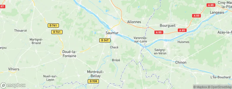 Varrains, France Map