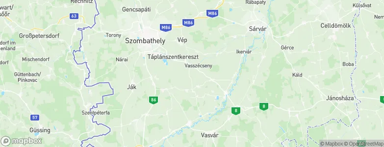 Vas, Hungary Map