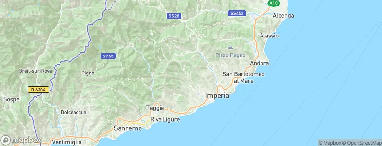 Vasia, Italy Map