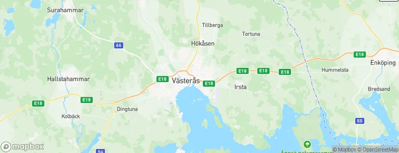 Västerås Municipality, Sweden Map
