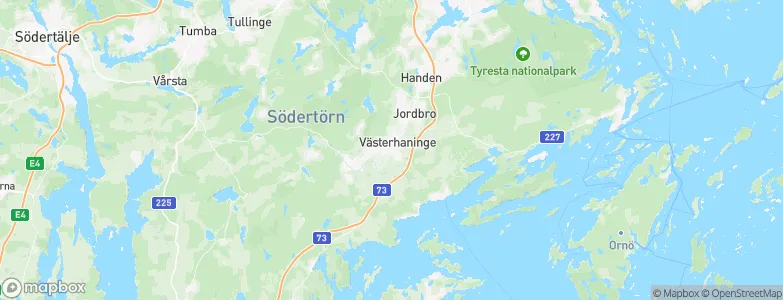 Vasterhaninge, Sweden Map