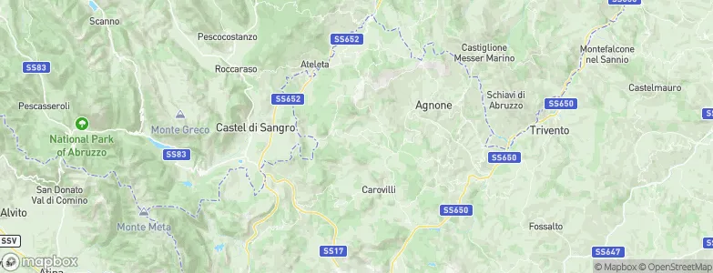 Vastogirardi, Italy Map