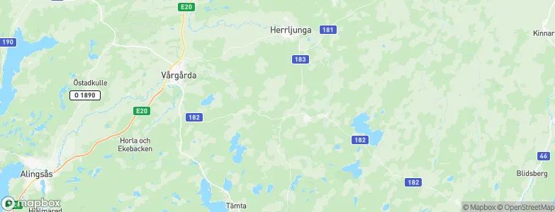 Västra Götaland County, Sweden Map