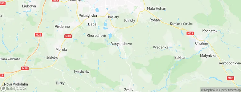 Vasyshcheve, Ukraine Map
