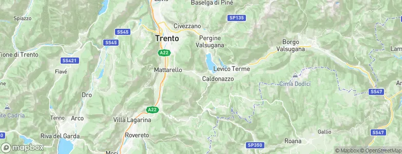 Vattaro, Italy Map