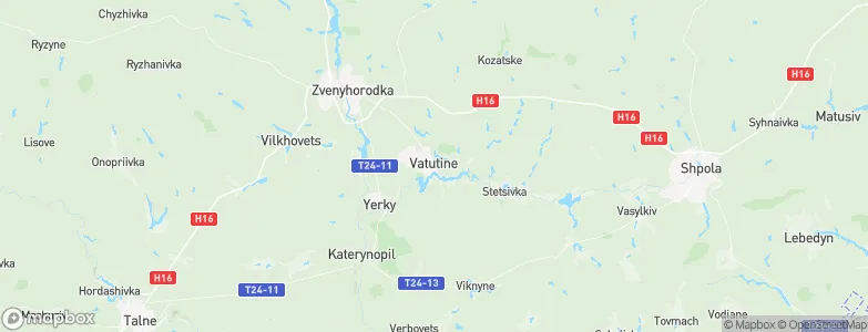 Vatutine, Ukraine Map