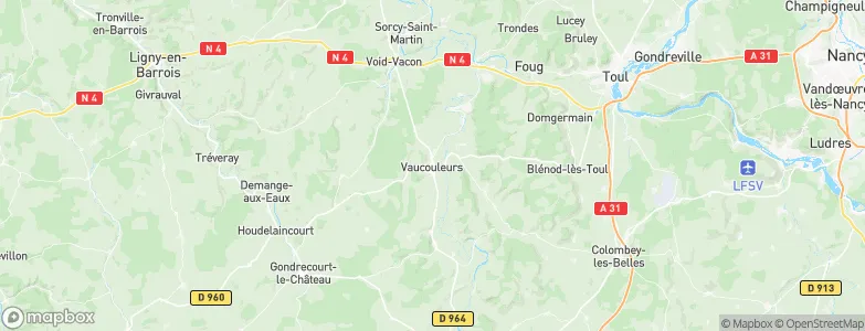 Vaucouleurs, France Map