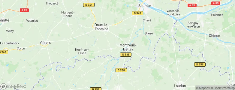 Vaudelnay, France Map