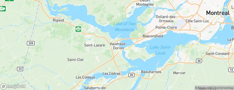Vaudreuil-Dorion, Canada Map