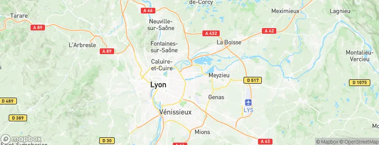 Vaulx-en-Velin, France Map