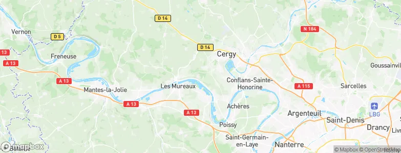 Vaux-sur-Seine, France Map