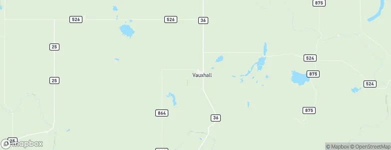 Vauxhall, Canada Map