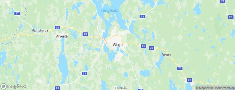 Vaxjo, Sweden Map