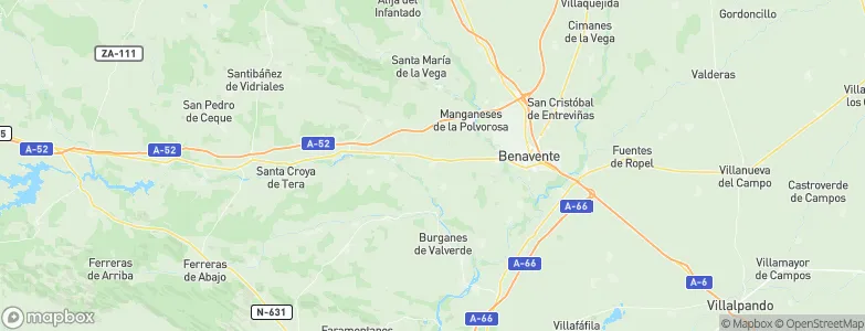 Vecilla de Trasmonte, Spain Map