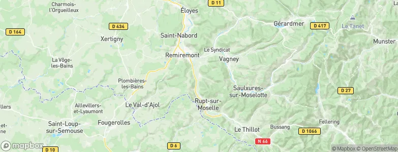 Vecoux, France Map