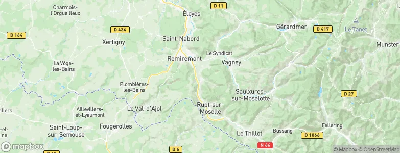 Vecoux, France Map
