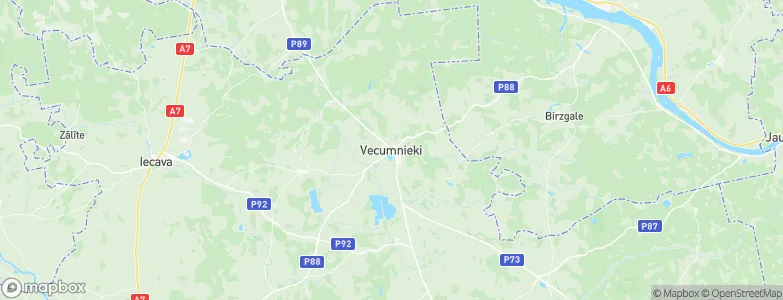 Vecumnieki, Latvia Map