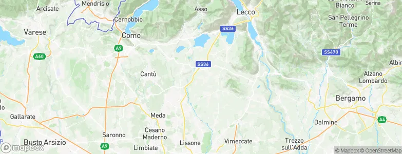 Veduggio Con Colzano, Italy Map