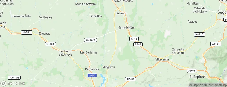 Vega de Santa María, Spain Map