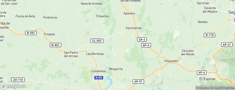 Vega de Santa María, Spain Map