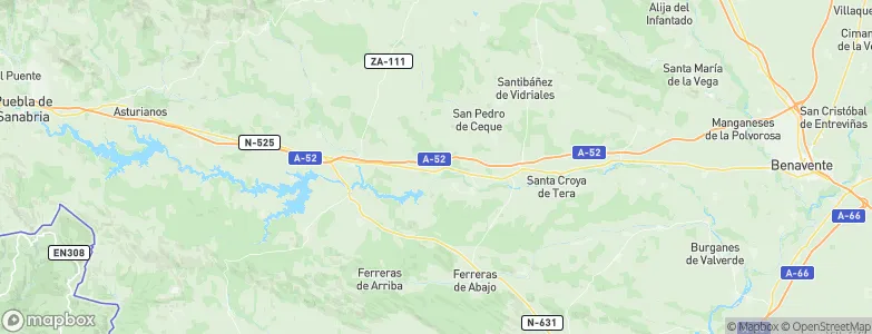 Vega de Tera, Spain Map