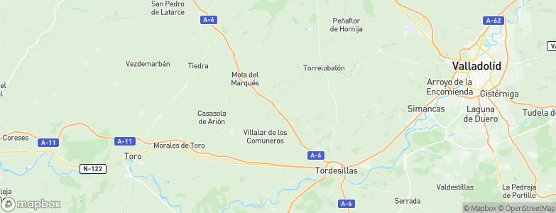 Vega de Valdetronco, Spain Map