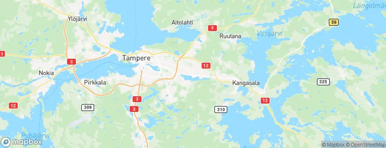 Vehmainen, Finland Map