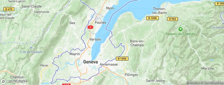 Veigy-Foncenex, France Map