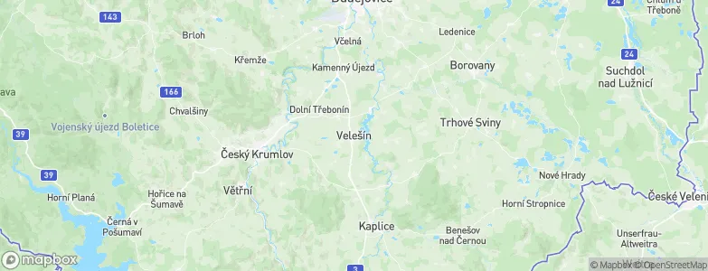 Velešín, Czechia Map