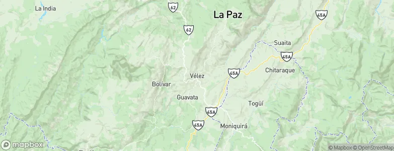 Vélez, Colombia Map