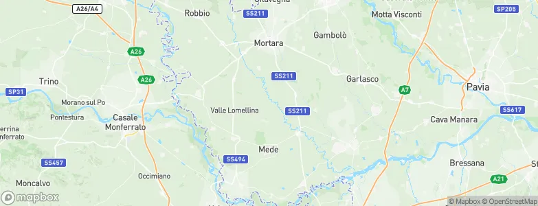 Velezzo Lomellina, Italy Map