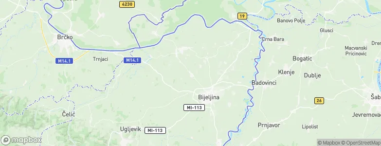 Velika Obarska, Bosnia and Herzegovina Map