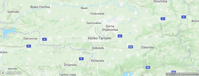 Veliko Tarnovo, Bulgaria Map