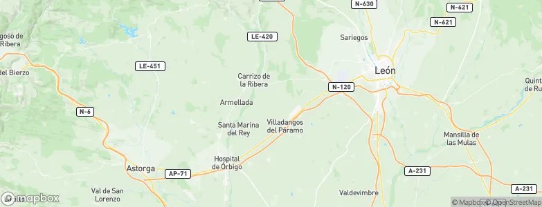 Velilla de la Reina, Spain Map