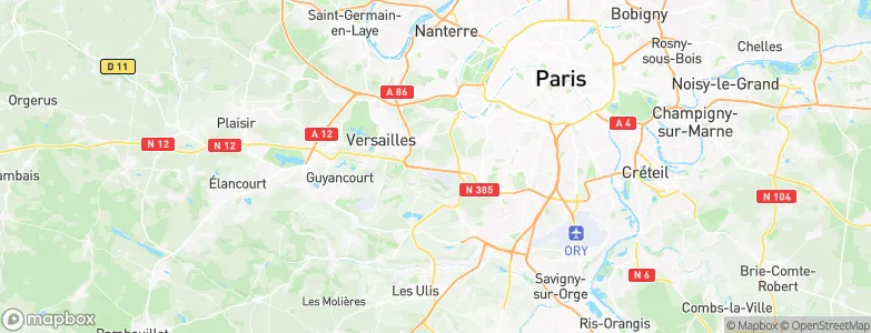 Vélizy-Villacoublay, France Map
