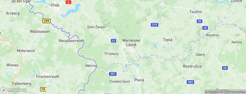 Velká Hleďsebe, Czechia Map