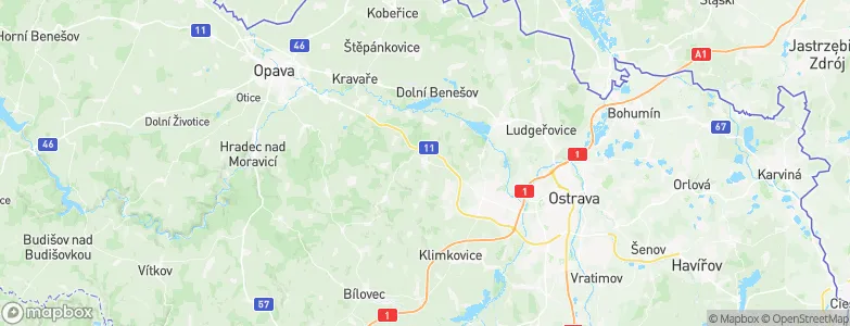 Velká Polom, Czechia Map
