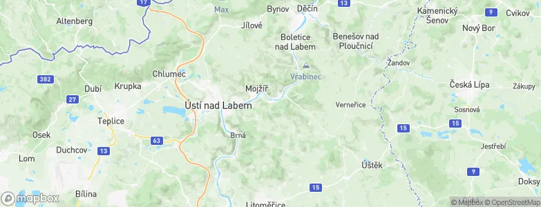 Velké Březno, Czechia Map