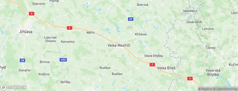 Velké Meziříčí, Czechia Map