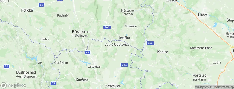 Velké Opatovice, Czechia Map