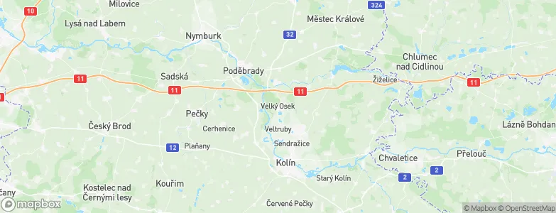 Velký Osek, Czechia Map