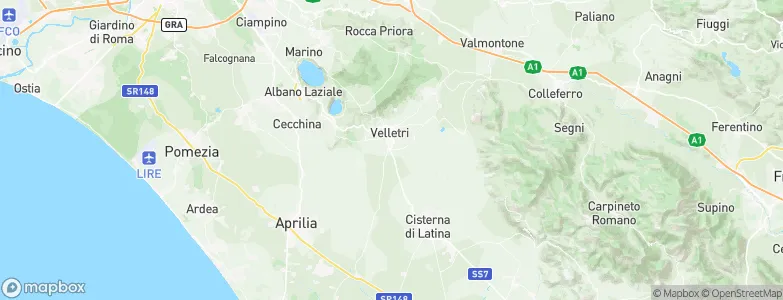 Velletri, Italy Map