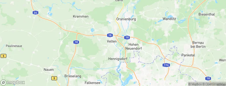 Velten, Germany Map