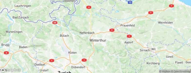Veltheim (Kreis 5) / Rosenberg, Switzerland Map