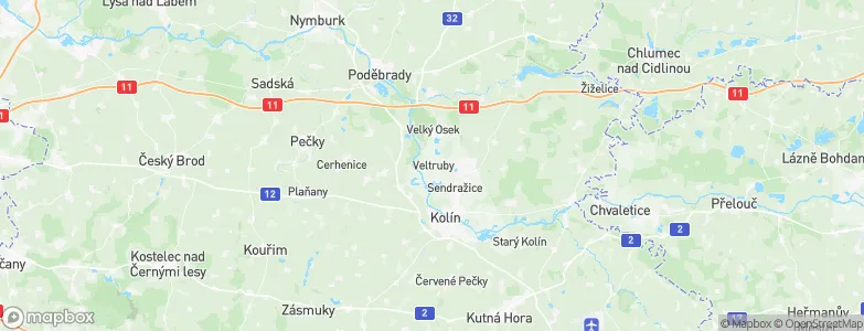Veltruby, Czechia Map