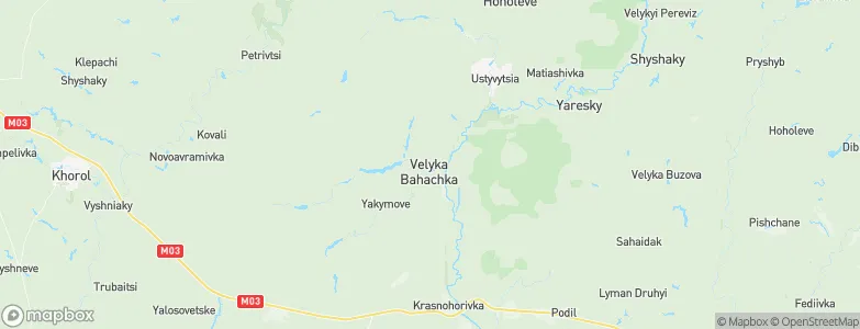 Velyka Bahachka, Ukraine Map