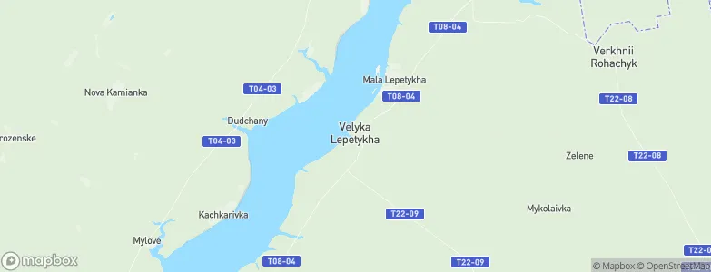 Velyka Lepetykha, Ukraine Map