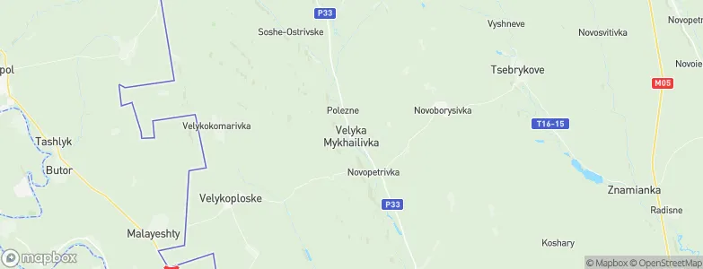 Velyka Mykhaylivka, Ukraine Map